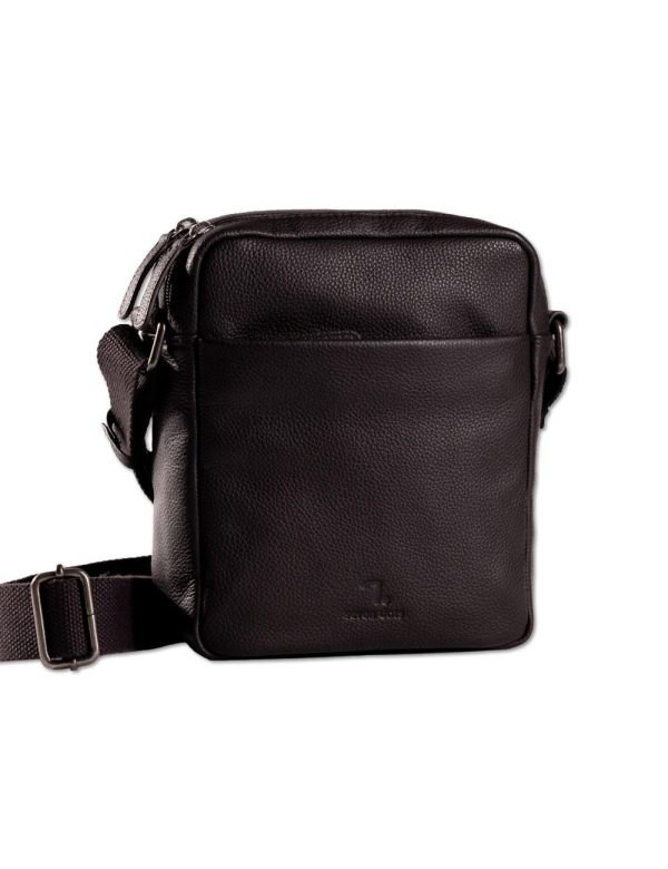 Δερμάτινη Τσάντα Ώμου καφέ