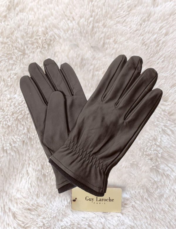 Ανδρικά Δερμάτινα Γάντια Guy Laroche 98960 καφέ
