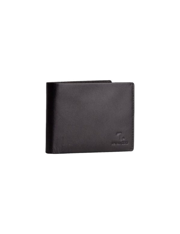 Δερμάτινο πορτοφόλι 7.DOTS Jupiter-70-012 Μαύρο