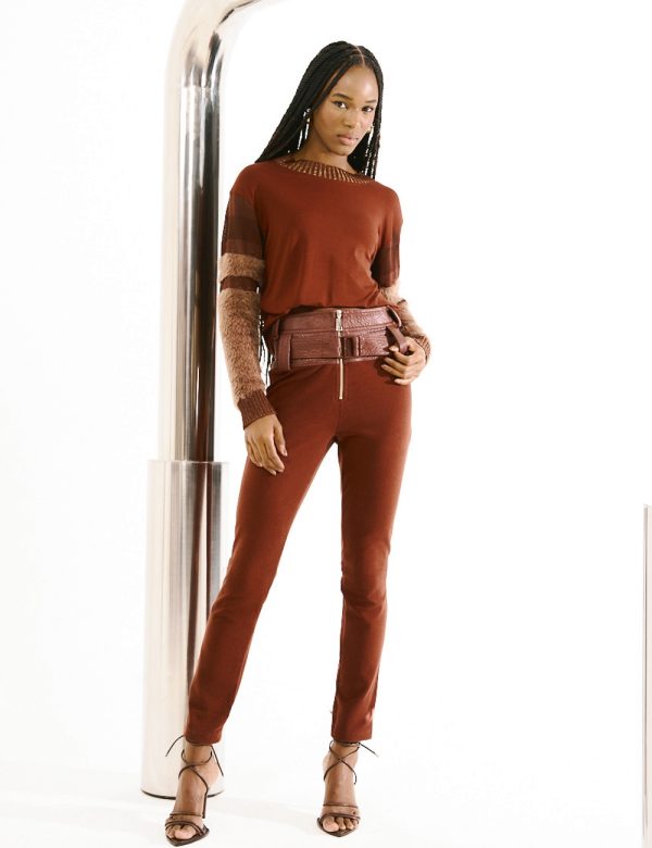 Παντελόνι με ψηλόμεση ζώνη