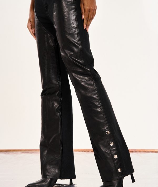 Παντελόνι δερματίνη-τζιν