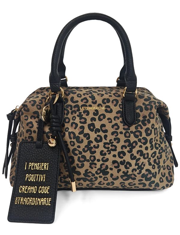 Τσάντα μεσαία με animal print- LE PANDORINE