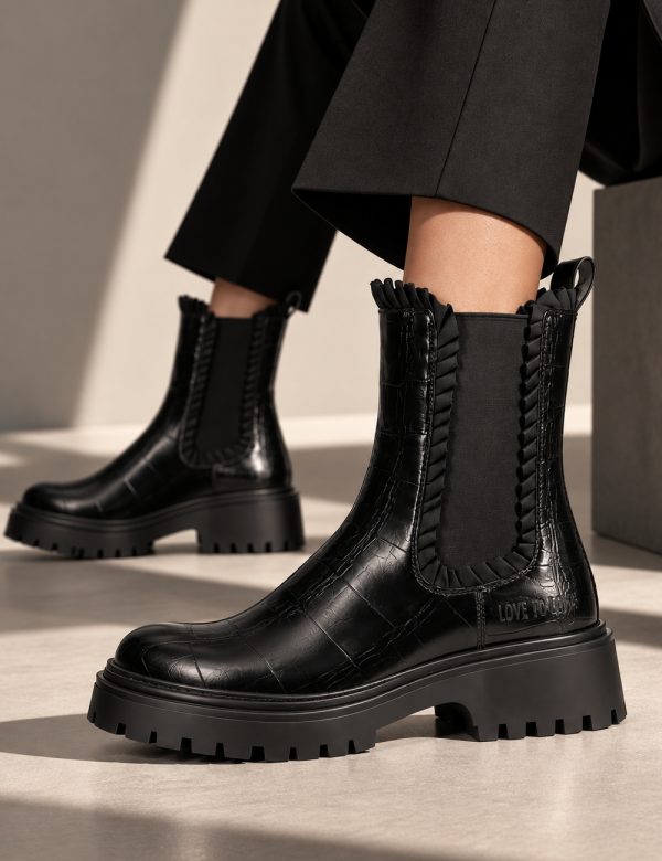 Γυναικεία μποτάκια μαύρα Chelsea boots - Gai Mattiolo